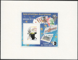 CNEP YT 63b  Salon De Printemps Macon 2013 -EPREUVE DE LUXE -- La Magie Des Timbres-poste - Lapin, Colombe - CNEP