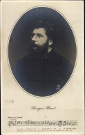 CPA Komponist Georges Bizet, Portrait, Noten - Trachten