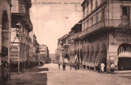 CPA - PHILIPPEVILLE - Rue Nationale - Edition Idéale PS - Skikda (Philippeville)