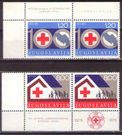 Yugoslavia 1975 - 100 Years Of Red Cross - Mi 1619-1620 - MNH**VF - Nuevos