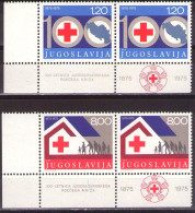 Yugoslavia 1975 - 100 Years Of Red Cross - Mi 1619-1620 - MNH**VF - Nuevos