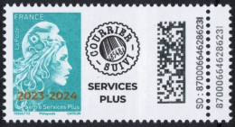 2024 -  Marianne L'Engagée Surchargée (2023-2024) Lettre Services Plus (Service Plus) YT 5762 ** - Unused Stamps