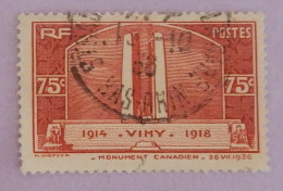 FRANCE YT 316 OBLITERE" VIMY"ANNEE 1936 - Used Stamps