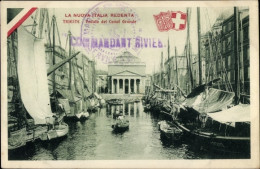 CPA Triest Trieste Friuli Venezia Giulia, Veduta Del Canal Grande, Wappen, Kanal, Boote - Other & Unclassified