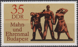 1976 DDR ** Mi:DD 2169, Sn:DD 1763, Yt:DD 1845, Mahnmal Budapest - Unused Stamps