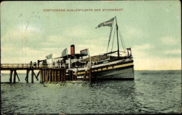 CPA Oostvoorne Aan Zee Südholland, Bootsanleger Für Dampfer - Other & Unclassified