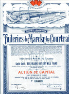 TUILERIES De MARCKE-lez-COURTRAI; Action De Capital - Mijnen