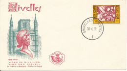 Belgium FDC 30-10-1958 Jean De Nivelles With Cachet - 1951-1960