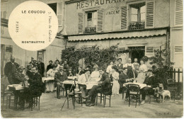 Paris - Montmartre.  Place Du Calvaire. Le Restaurant Le Coucou - Arrondissement: 18