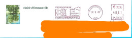 Flamme D'EMA R 402099 Ermenonville Oise JJ Rouseau Env Mairie - Mechanical Postmarks (Advertisement)