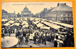 SAINT-GHISLAIN   - Grand' Place , Jour De Marché  -  1914 - Saint-Ghislain