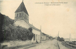 - Maine Et Loire -ref-B106- Chenehutte Les Tuffeaux - Eglise Et Monument Aux Morts Guerre 1914-18 - - Autres & Non Classés