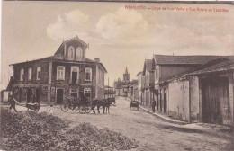 POSTCARD PORTUGAL - FAMALICÃO - LARGO DA CRUZ VELHA E RUA ALVARO DE CASTELÕES - Braga