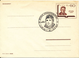 Poland Postal Stationery Cover Lublin 12-4-1972 Special SPACE Postmark Jurij Gagarin - Entiers Postaux