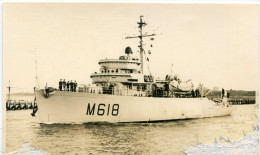 BELLE PHOTO Du MYTHO   M  618  - CHASSEUR De MINES - - Warships