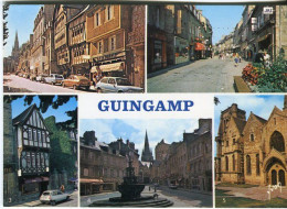 Cp A Saisir 22 Guimgamp Multivues Place Du Centre Rue Pietonne Fontaine Basilique Annees 1970 1980 - Guingamp