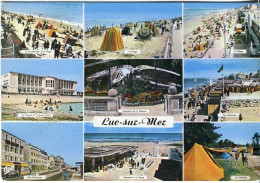 Cp A Saisir 14 Luc Sur Mer Multivues Plage Promenade Casino Camping Squelette Balaine Rue Guynemer - Luc Sur Mer
