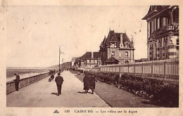 Cp A Saisir 14 Cabourg  Les Villas Sur La Digue - Cabourg