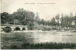 Cp A Saisir 10 Bar Sur Seine La Seine Au Pont De Villeneuve Edition Saunois Bar Sur Seine - Bar-sur-Seine