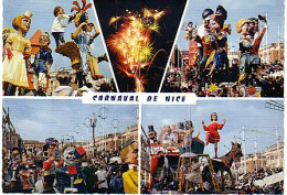 Cp A Saisir 06 Nice Carnaval Multivues 1960 1970 - Karneval