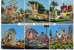 Cp A Saisir 06 Nice Carnaval  Bataille De Fleurs 1967 (B) - Carnaval
