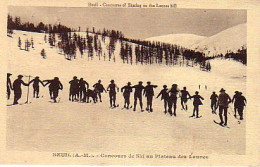 Cp A Saisir 06 Beuil Concours De Ski Plateau Des Launes - Other & Unclassified