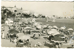 Cp A Saisir 06 Cannes La Plage 1957 Landeau Ancien Poussette Ancienne - Cannes