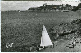 Cp A Saisir 35 Dinard Les Rochers De La Malouine Pointe Du Moulinet Annees 1950 - Dinard