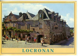 Cp A Saisir 29 Locronan Hotel Du Fer A Cheval Place De L Eglise - Locronan