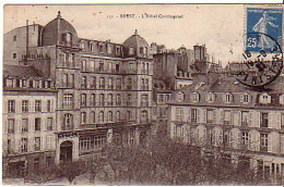 Cp A Saisir 29 Brest Hotel Continental Chauffage Central 1921 - Brest