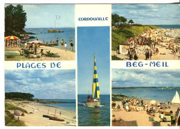Cp A Saisir 29 Beg Meil 1973 Plages Du Port Des Dunes De Kerambigorn Roche Percee  - Beg Meil