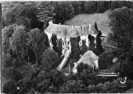 Cp A Saisir 27 Harcourt Le Chateau Vue Aerienne Tampon Chateau D'Harcourt - Harcourt