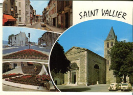 Cp A Saisir 26 Saint Vallier Sur Rhone Multivues 1974 Rue P Wilson Epicerie Tabac Garage Graines RN7 R6 Renault 4CV BMW  - Other & Unclassified