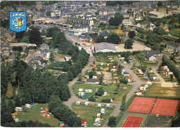 Cp A Saisir 50 Villedieu Les Poeles Le Camping Et Les Tennis Vue Aerienne Annees 1970 - Villedieu