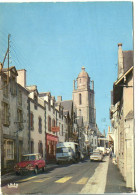 Cp A Saisir 44 Batz Sur Mer Eglise Saint Guenole Grande Rue Annees 1960 1970 - Batz-sur-Mer (Bourg De B.)