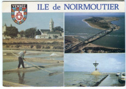 Cp A Saisir 85 Ile De Noirmoutier Paludier Passage Du Gois Multivues - Ile De Noirmoutier