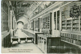 Cp A Saisir 77 Palais De Fontainebleau Bibliotheque 1917 Galerie De Diane - Fontainebleau