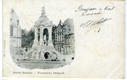 Cp A Saisir 76 Saint Saens Fontaine Dillard 1903 Carte Pionniere - Saint Saens