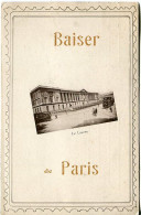 Cp A Saisir 75 Paris Baiser De Paris Le Louvre Tramways 1927 - Louvre