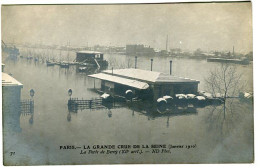 Cp A Saisir 75 Paris 1910 Crue La Porte De Bercy  - Überschwemmung 1910