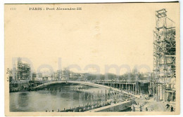 Cp A Saisir 75 Paris 1899 Rare Carte De La Construction Du Pont Alexandre III  Editeur B.F Paris - Brücken