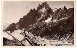 Cp A Saisir 74 Chamonix Mer De Glace Grands Charmoz 1947 Excursion  - Chamonix-Mont-Blanc