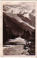 Cp A Saisir 74 Chamonix L Arve Et Le Mont Blanc Annees 1940 - Chamonix-Mont-Blanc
