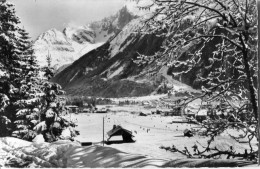 Cp A Saisir 74 Chamonix Mont Blanc L Aiguille Du Dru Vue Generale 1960 - Chamonix-Mont-Blanc