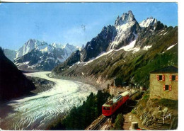 Cp A Saisir 74 Chamonix Mont Blanc Train Du Montenvers Annees 1960 - Chamonix-Mont-Blanc