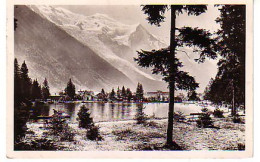 Cp A Saisir 74 Chamonix Le Lac Du Bouchet  Mont Blanc 1952 - Chamonix-Mont-Blanc