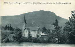 Cp A Saisir 73 La Motte En Bauges L'Eglise Le Mont Margeria 1938 Photographe Grimal Chambery - Sonstige & Ohne Zuordnung