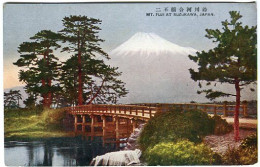 Cp A Saisir Mt Fuji At Suzukawa Japan Japon Tokai-Do Pont Tokaido Mont Fuji - Altri & Non Classificati