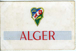 Cp A Saisir Alger Armoiries Blason Algerie Annees 1950 - Alger