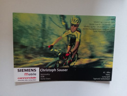 Cyclisme Cycling Ciclismo Ciclista Wielrennen Radfahren SAUSER CHRISTOPH (Siemens Mobile-Cannondale MTB-VTT 2004) - Radsport
